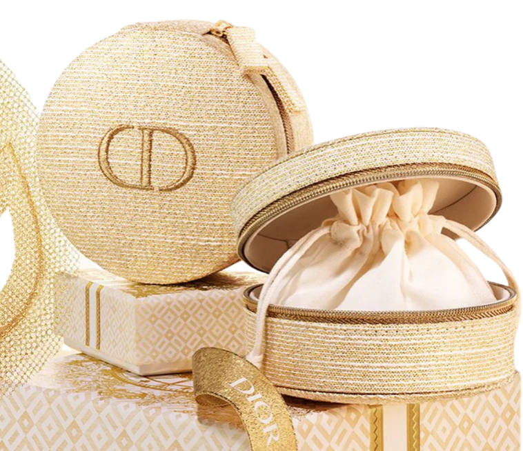 Dior Holiday Mini Jewelry Case - Gold