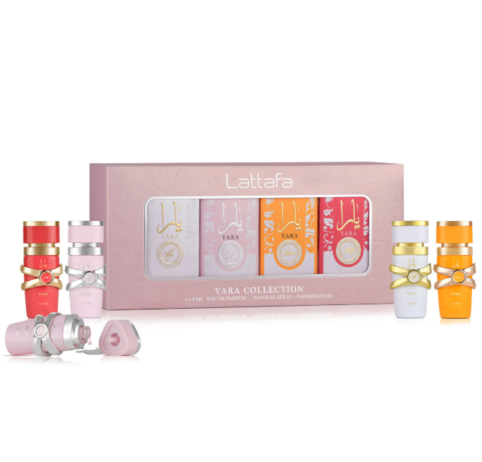 Yara 4 x 5ml EDP Gift Set By Lattafa (Women's)