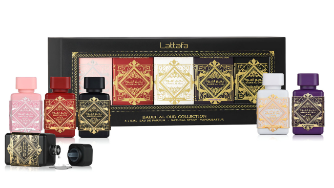 Badee Al Oud 5 x 5ml EDP Gift Set By Lattafa (Unisex)